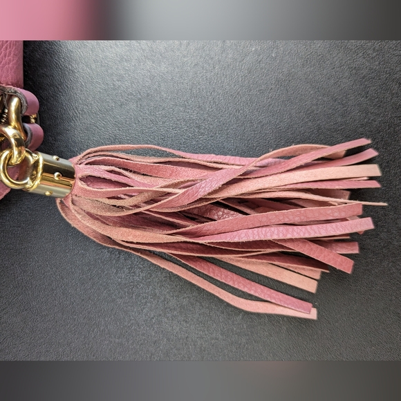 Gucci Pink Soho Disco Crossbody Bag Leather Small - Picture 9 of 16